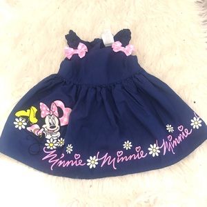 Minnie Mouse dress blue 3/6 month